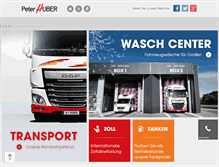 Tablet Screenshot of huber-transporte.at